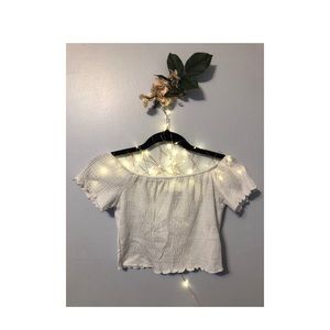 Forever 21 off the shoulder white blouse
